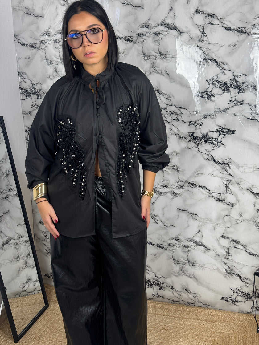 CAMICIA ANGEL CON APPLICAZIONI — “Glam”