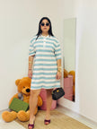 POLO DRESS URBAN STRIPES
