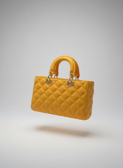 Marc Ellis Flat – Borsa Rettangolare Gialla in Plastica