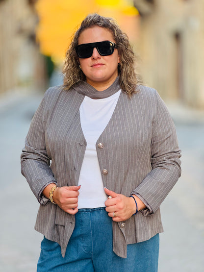 Blazer Gessato Elegance