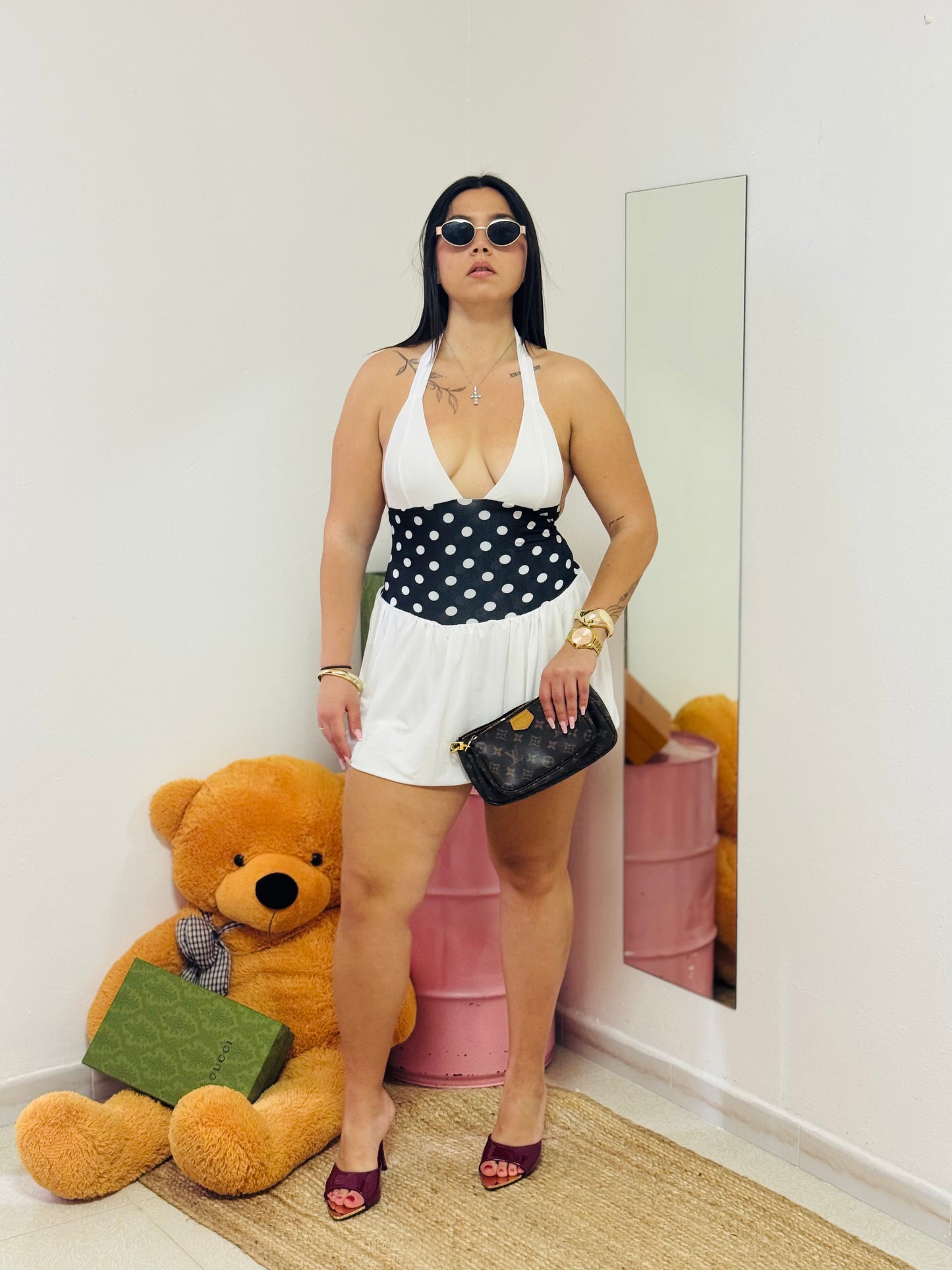 MINI DRESS PIN-UP HALTER