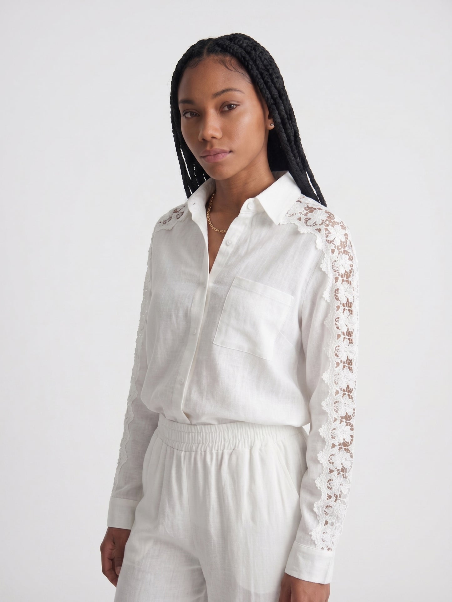 COMPLETO NATURAL LACE BIANCO