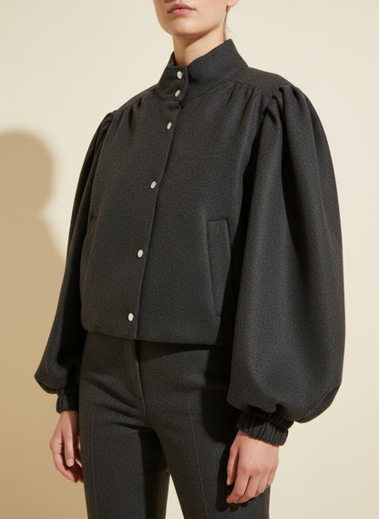 Giubbino Donna Corto con Maniche a Palloncino