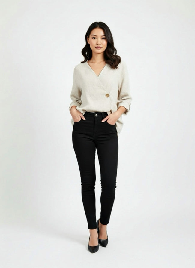 Pantaloni neri slim