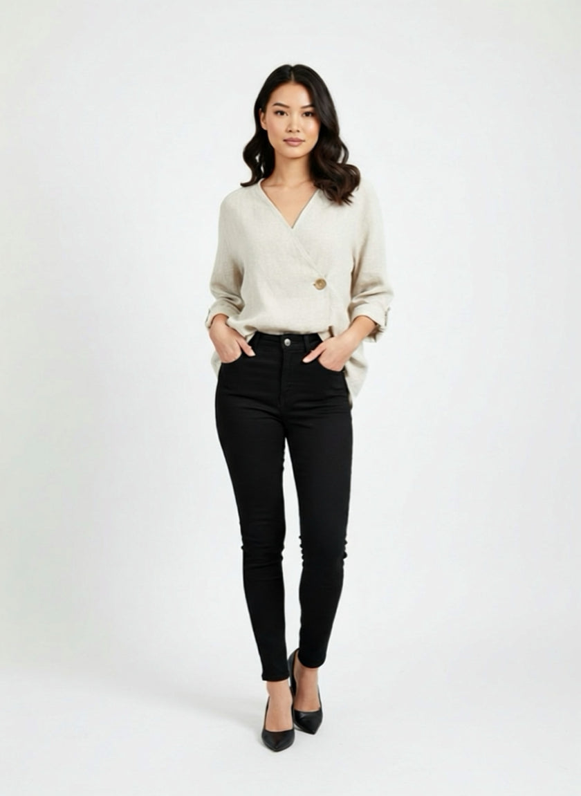 Pantaloni neri slim