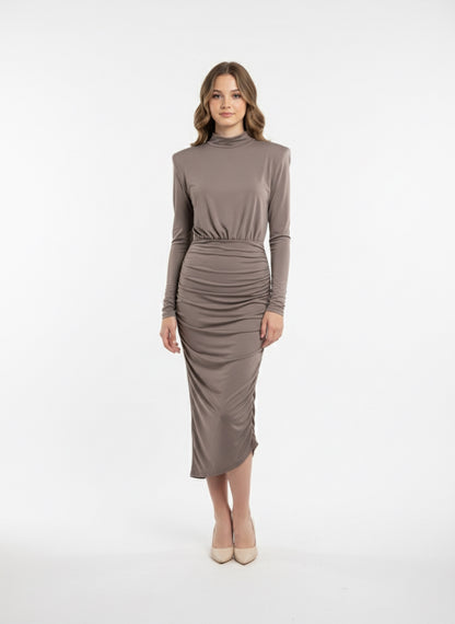 Abito Midi Drappeggiato