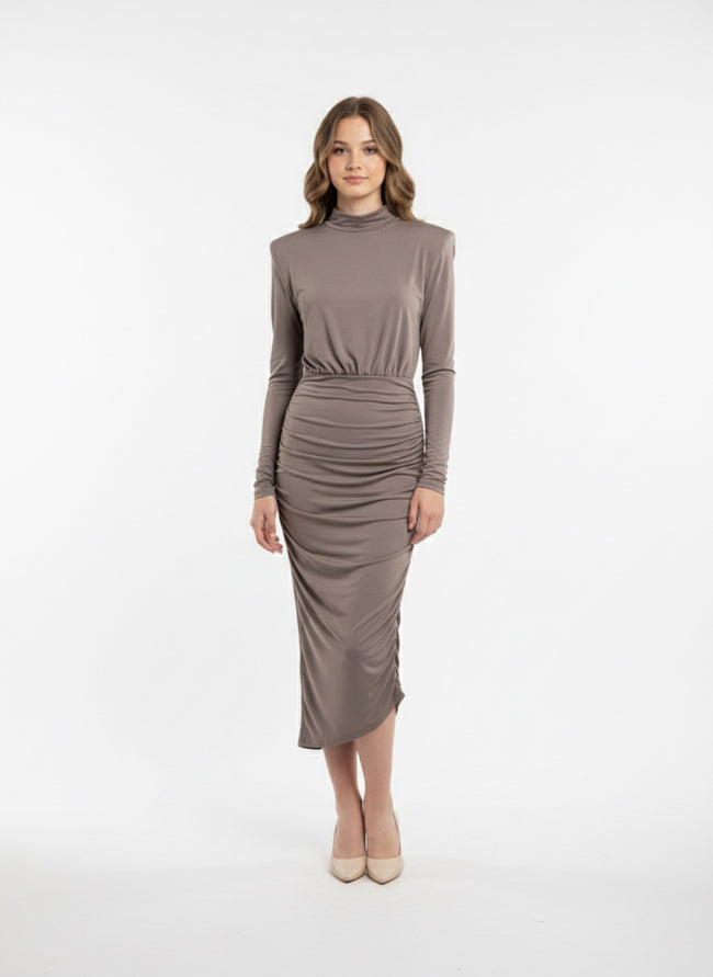 Abito Midi Drappeggiato
