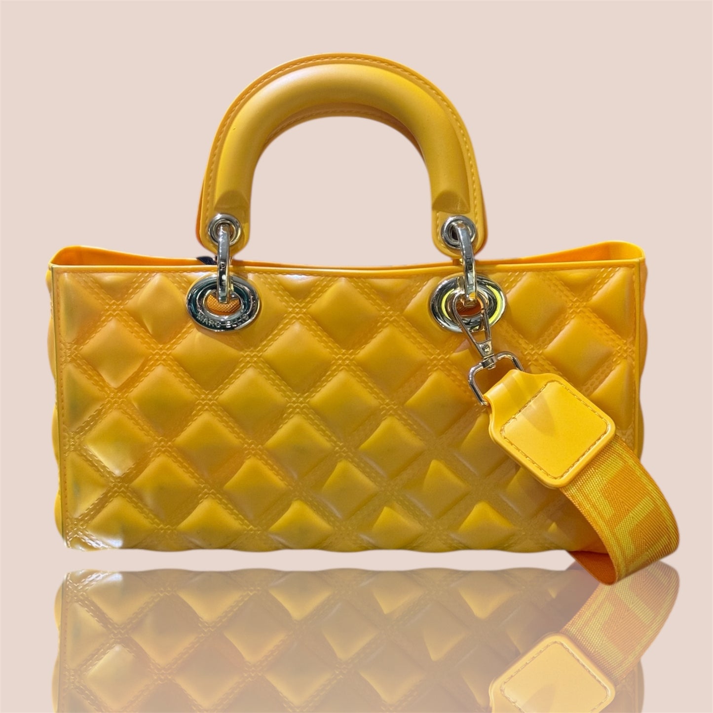 Marc Ellis Flat – Borsa Rettangolare Gialla in Plastica