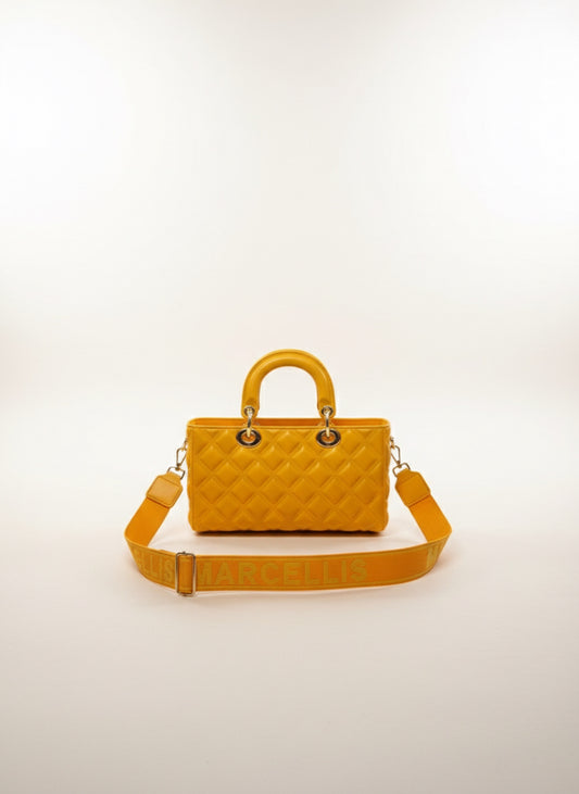 Marc Ellis Flat – Borsa Rettangolare Gialla in Plastica