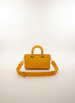 Marc Ellis Flat – Borsa Rettangolare Gialla in Plastica