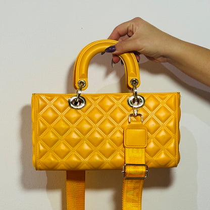 Marc Ellis Flat – Borsa Rettangolare Gialla in Plastica