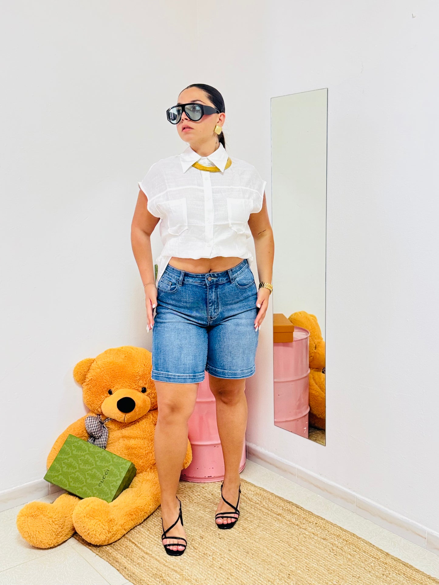 Bermuda Denim Relaxed Fit