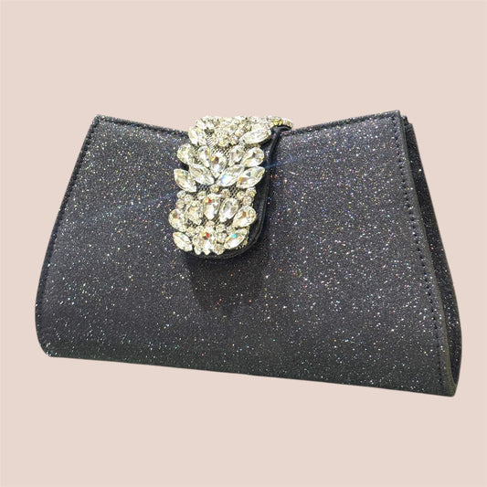 Clutch Glam con Cristalli – Eleganza Brillante
