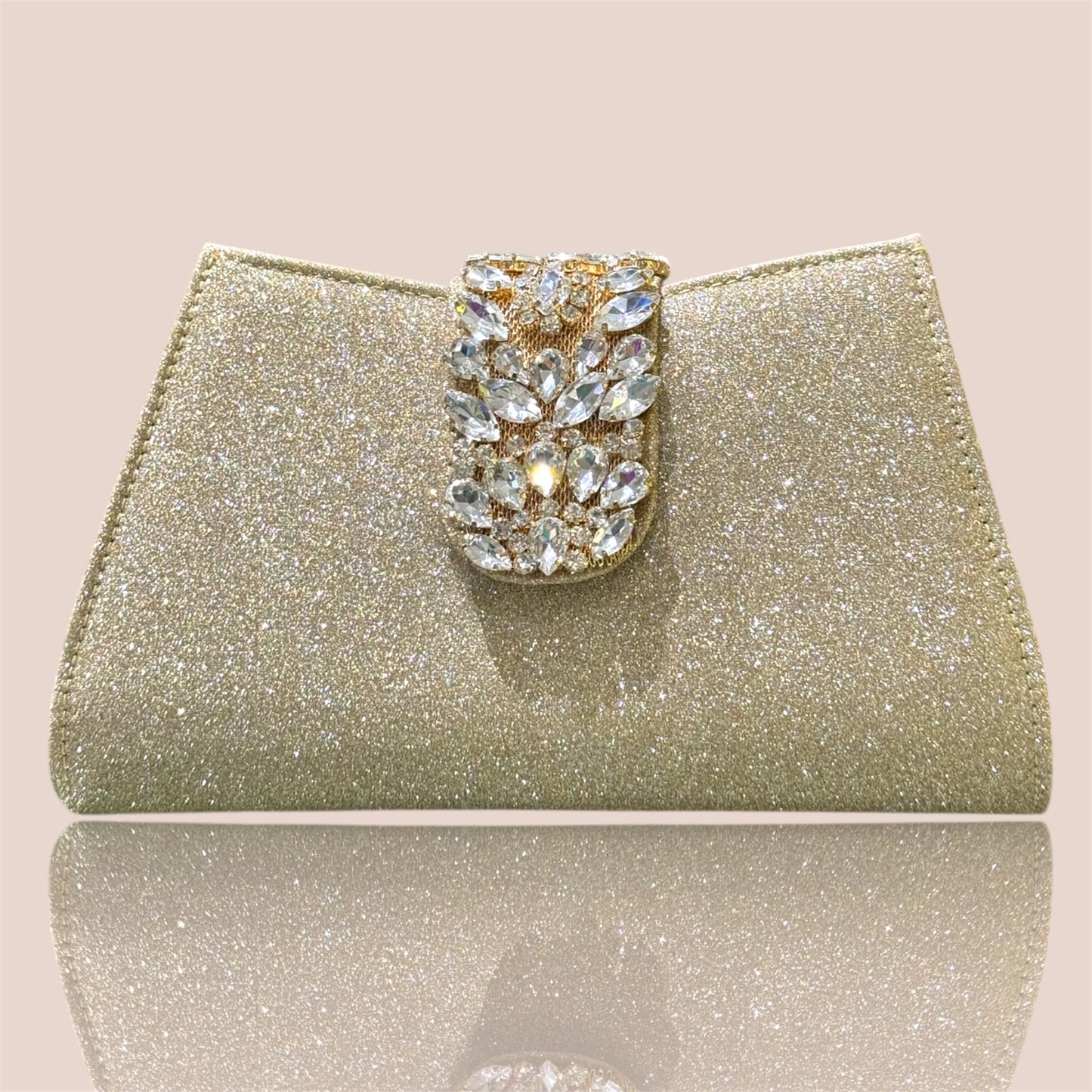 Clutch Glam con Cristalli – Eleganza Brillante