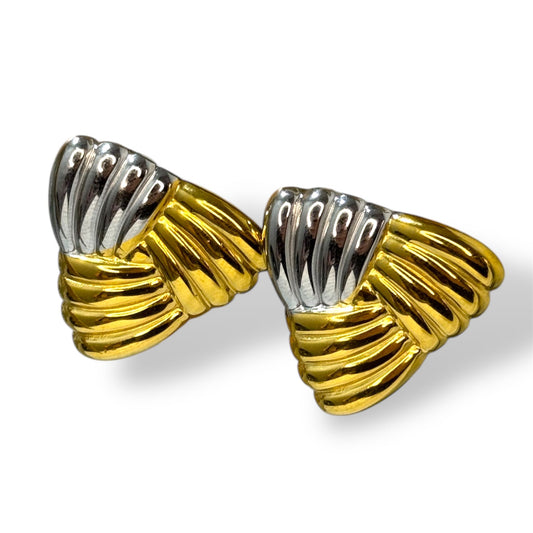 Orecchini Vintage Twist Bicolore