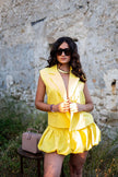 Completo “Sunny Chic” Giallo (Gilet + gonna)